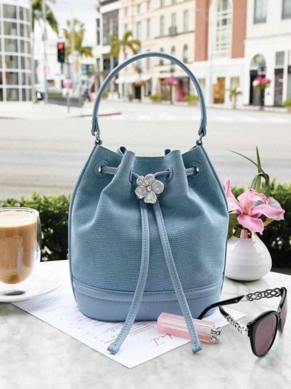 💙🆕 Brighton Everbloom Bucket Shoulder Bag NWT